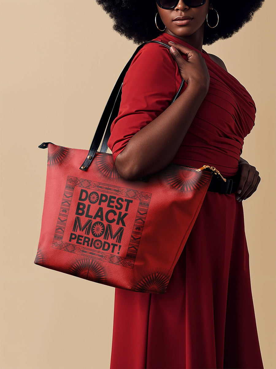 "Tajimom" Leather Tote Bag