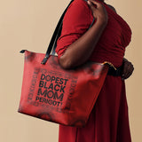 "Tajimom" Leather Tote Bag - BRAVE ONES DEAL