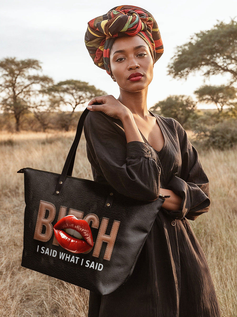 "Teyana" Leather Tote Bag