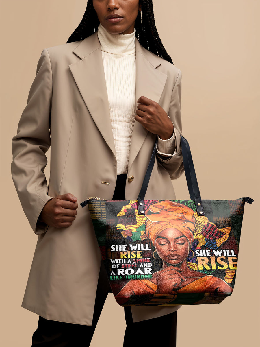 "Thundara" Leather Tote Bag