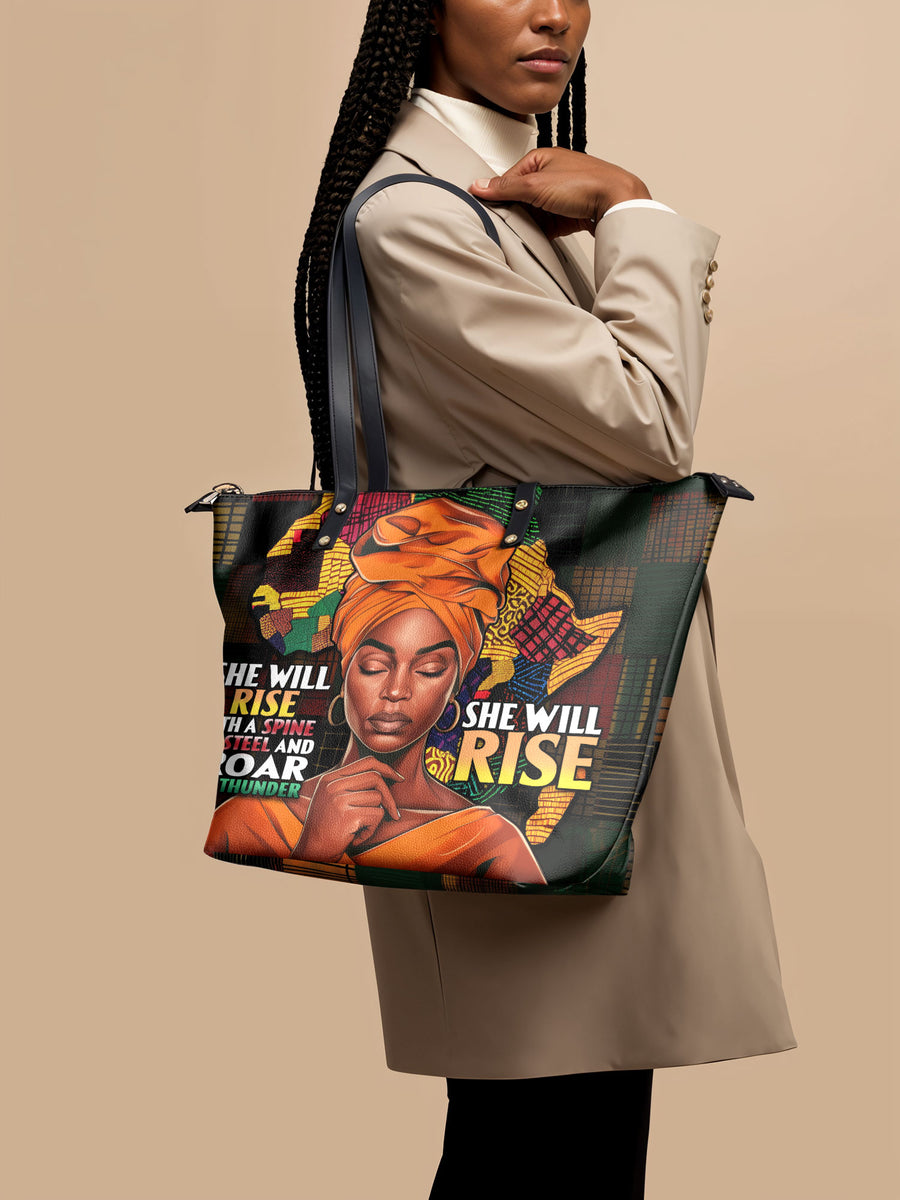 "Thundara" Leather Tote Bag