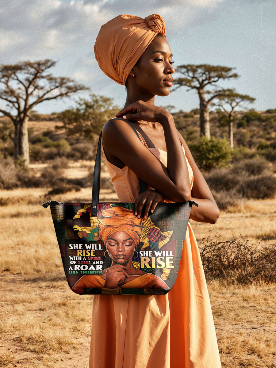 "Thundara" Leather Tote Bag