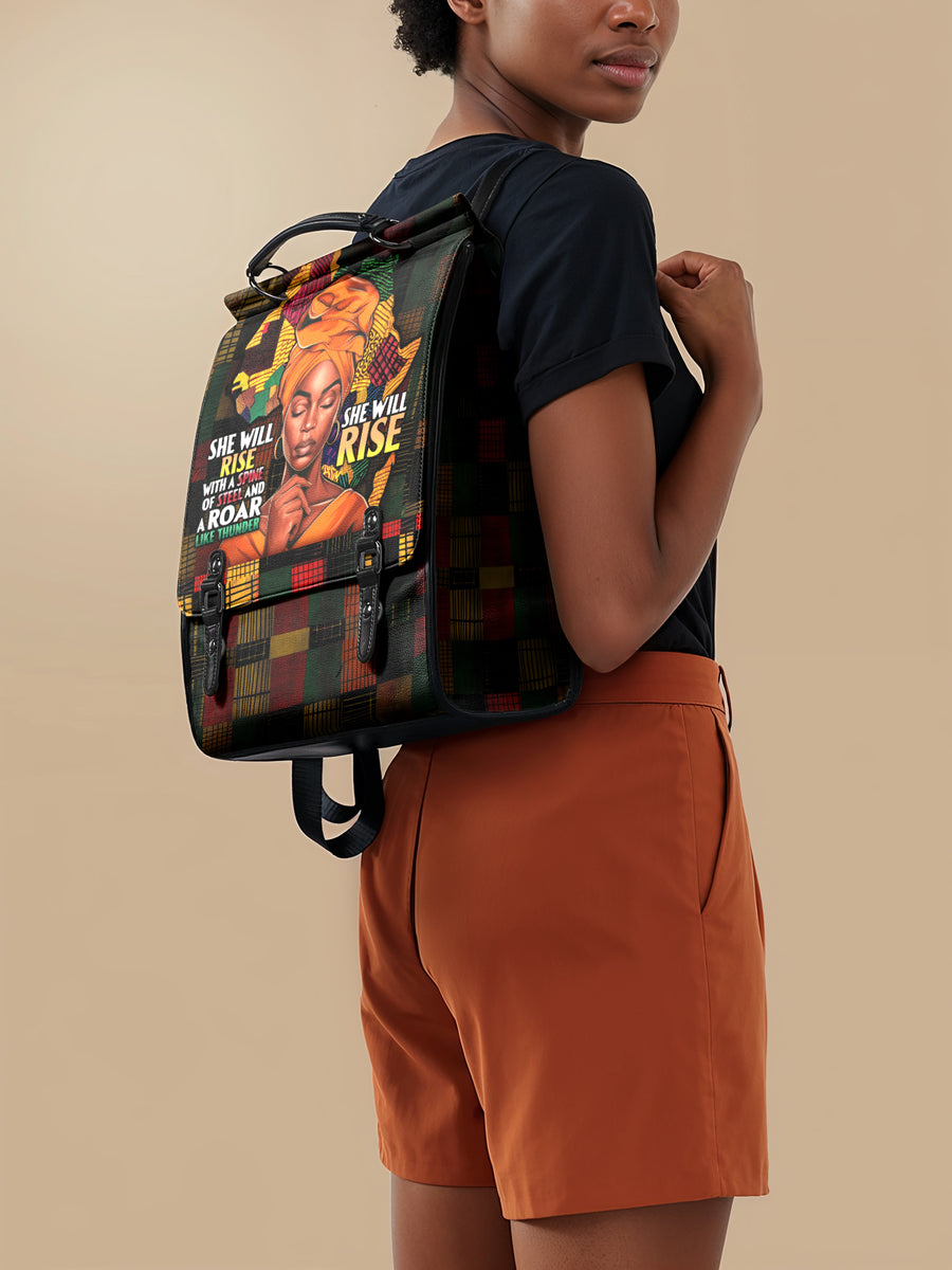 "Thundara" Leather Backpack