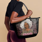 "Zalina" Leather Tote Bag