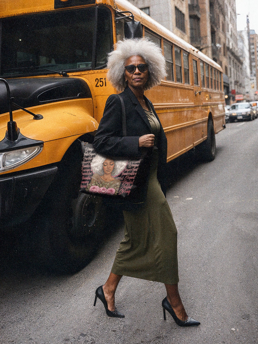"Zalina" Leather Tote Bag