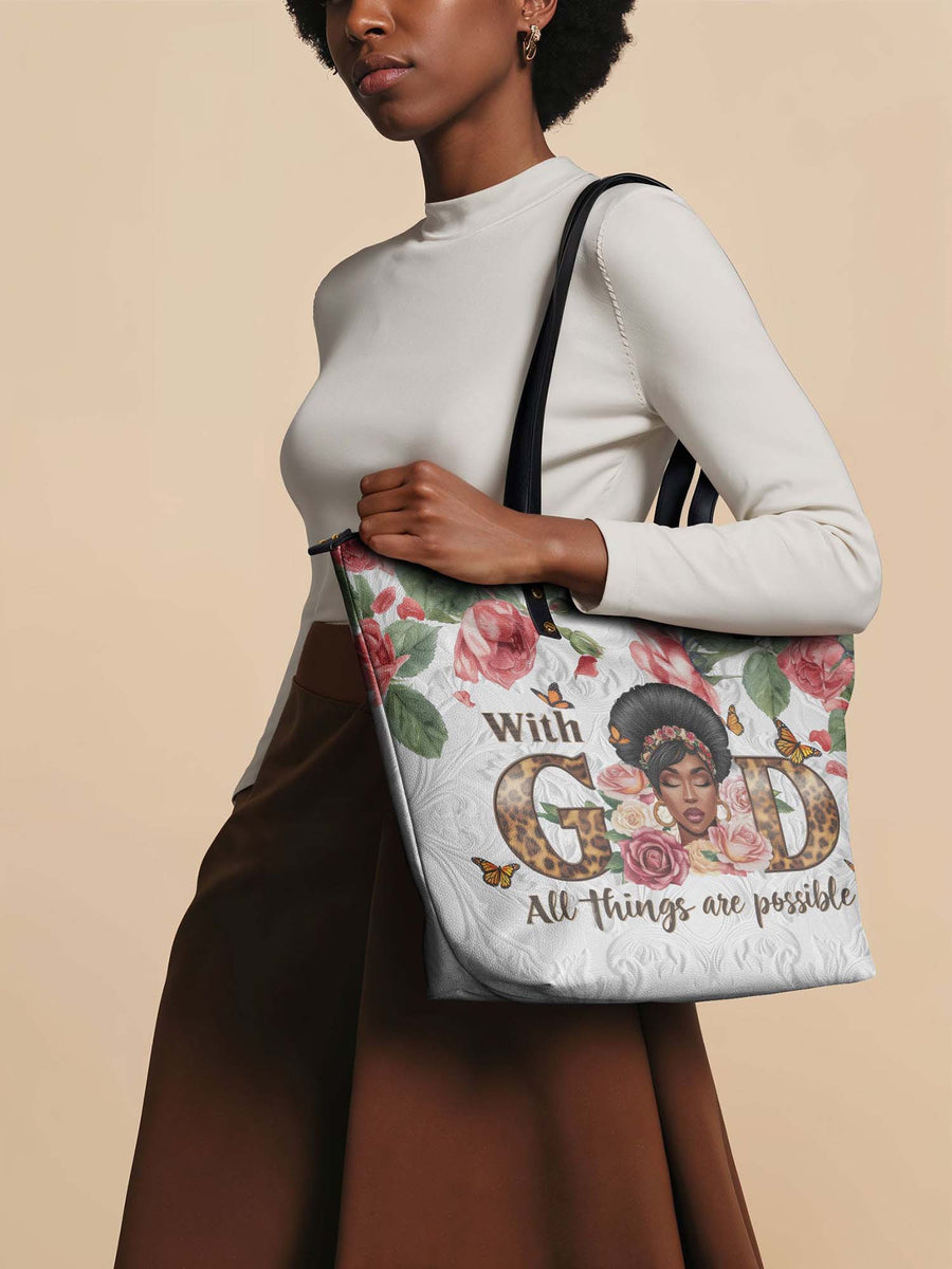 "Zanira" Leather Tote Bag
