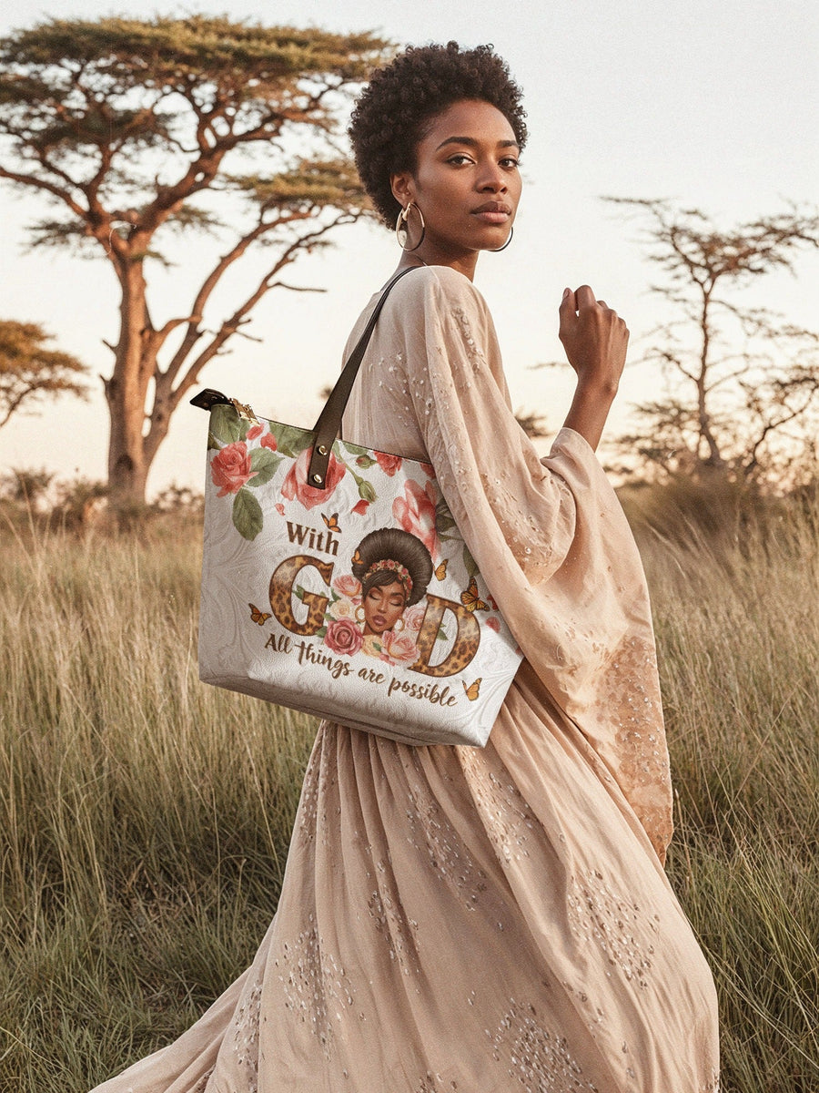 "Zanira" Leather Tote Bag - DD DEAL