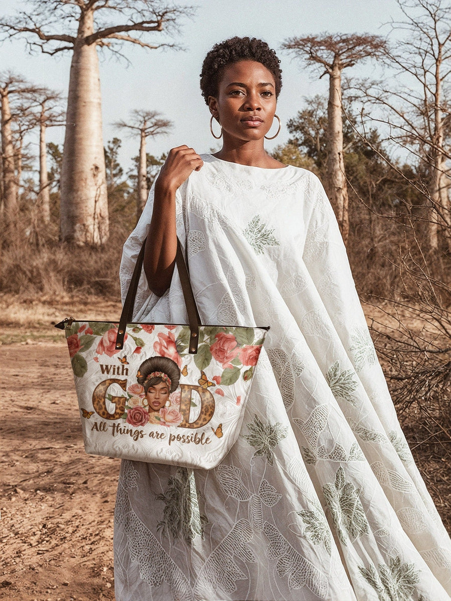 "Zanira" Leather Tote Bag - DD DEAL