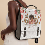 "Zanira" Leather Backpack