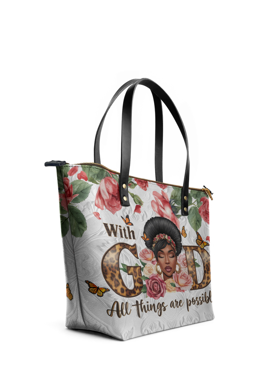 "Zanira" Leather Tote Bag Matching Set - DD DEAL