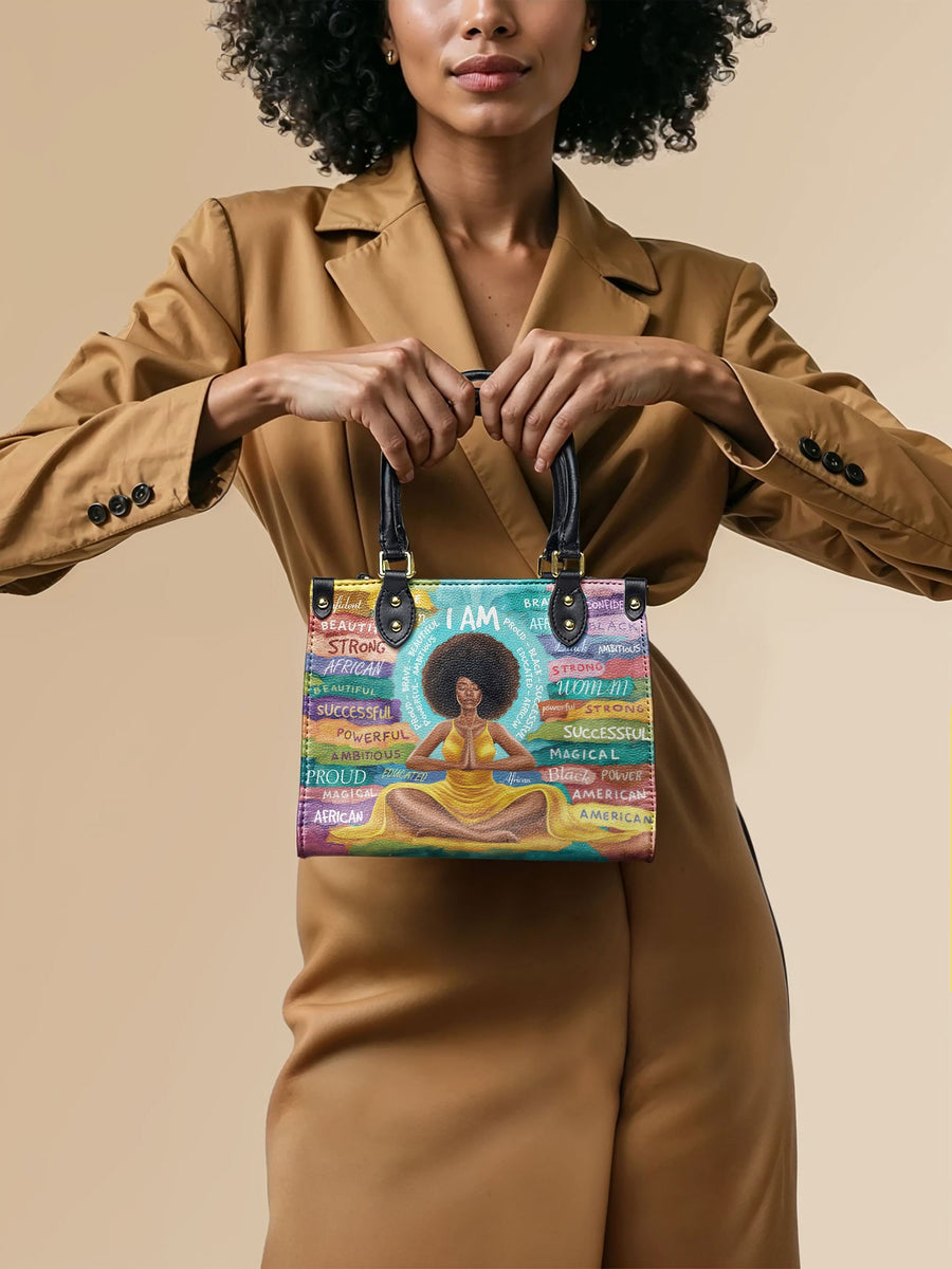 "AfroEssence" Small Leather Handbag A250 Deal