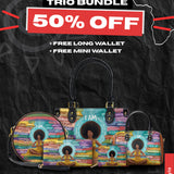 "AfroEssence" The Signature Trio Bundle - Small Leather Handbag