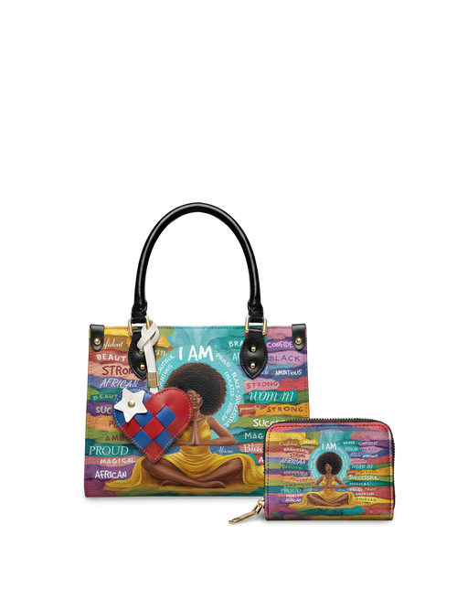 "AfroEssence" Small Leather Handbag A250 Deal