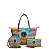 "AfroEssence" Leather Tote Bag - BRAVE ONES DEAL