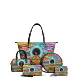 "AfroEssence" Leather Tote Bag - BRAVE ONES DEAL