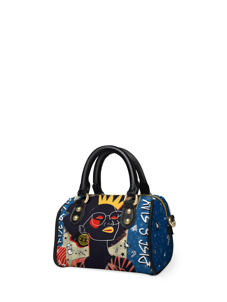 "Aina" Blueberry Snow Mini Satchel