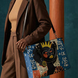 "Aina" Blueberry Snow Leather Handbag A250 Deal
