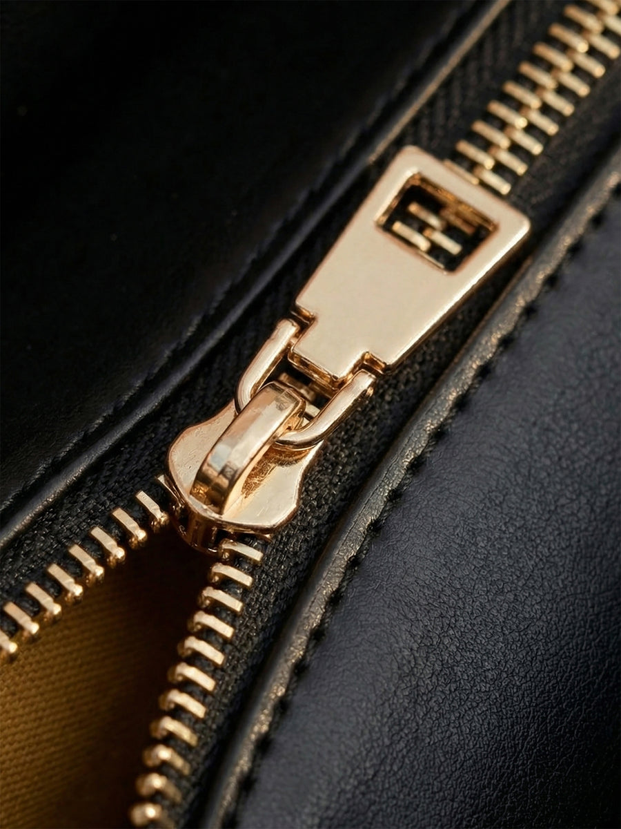 "Aina" Blueberry Snow Leather Handbag