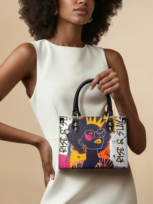 "Aina" Coconut White Small Leather Handbag Matching Set - DD DEAL