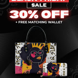 "Aina" Coconut White Leather Handbag Deal