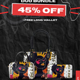 "Aina" Coconut White The Signature Duo Bundle - Small Leather Handbag