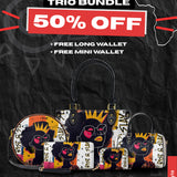 "Aina" Coconut White The Signature Trio Bundle - Small Leather Handbag