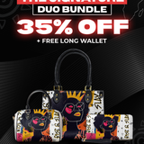 "Aina" Coconut White The Signature Duo Bundle - Small Leather Handbag