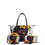 "Aina" Coconut White Leather Tote Bag BTS DEAL