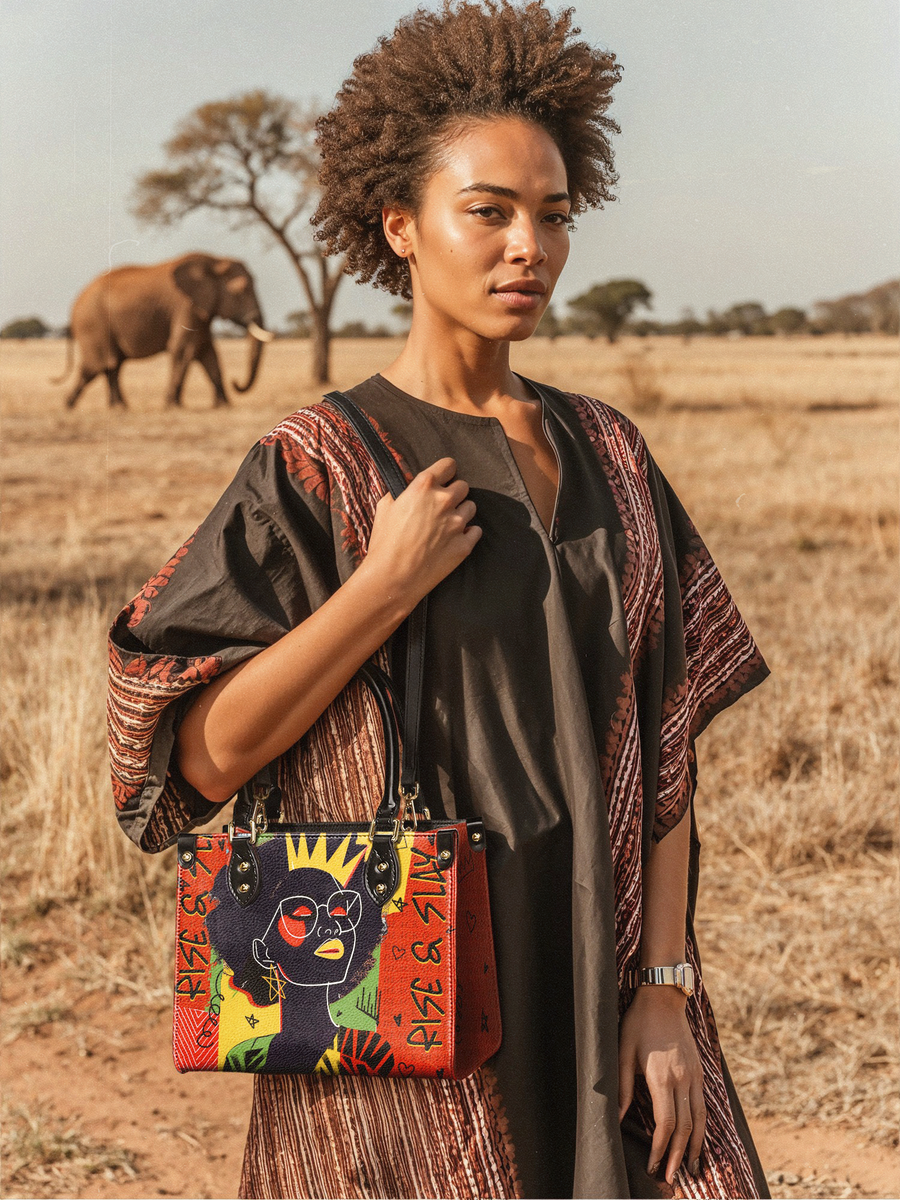 "Aina" Flame Red Small Leather Handbag A250 Deal