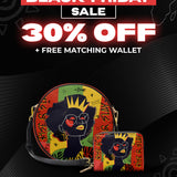 "Aina" Flame Red Circle Crossbody Bag Deal