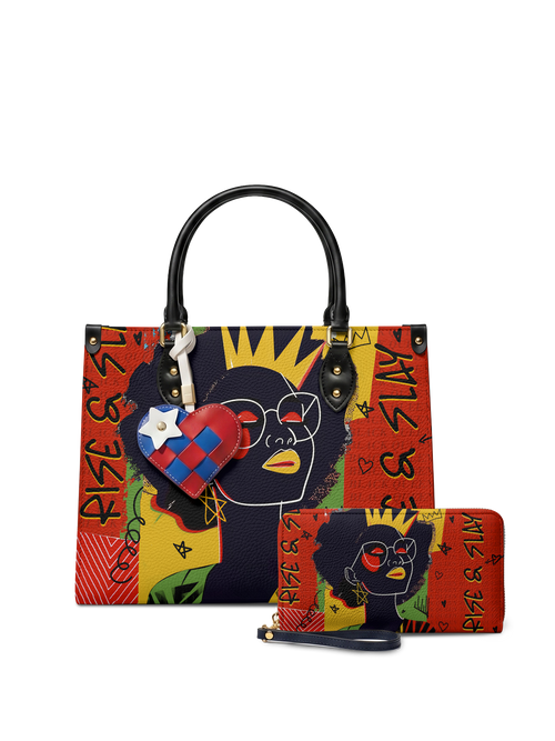 "Aina" Flame Red Leather Handbag A250 Deal