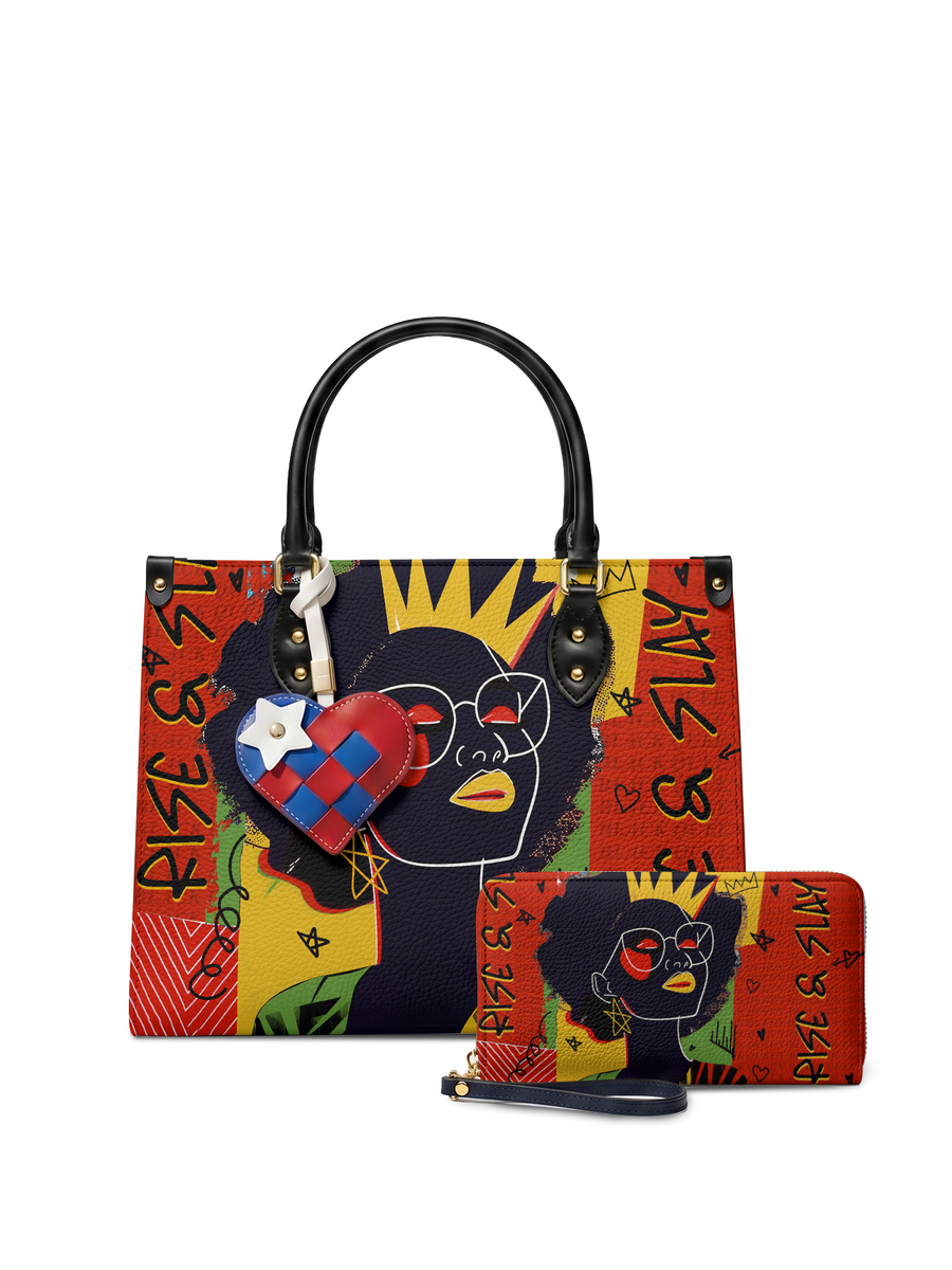 "Aina" Flame Red Leather Handbag A250 Deal
