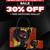 "Aina" Flame Red Leather Handbag Deal