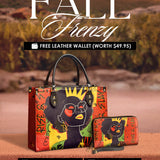 "Aina" Flame Red Leather Handbag Deal