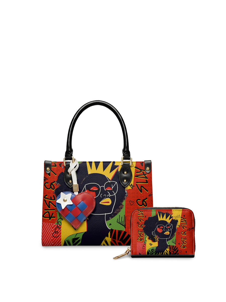 "Aina" Flame Red Small Leather Handbag A250 Deal