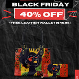 "Aina" Flame Red Small Leather Handbag Deal