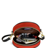 "Aina" Flame Red Circle Crossbody Bag - BRAVE ONES DEAL