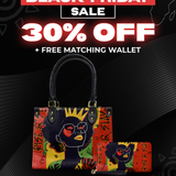 "Aina" Flame Red Small Leather Handbag Deal