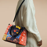 "Aina" Frosted Cherry Leather Handbag Deal