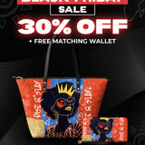 "Aina" Frosted Cherry Leather Tote Bag Deal