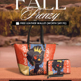 "Aina" Frosted Cherry Leather Tote Bag Deal