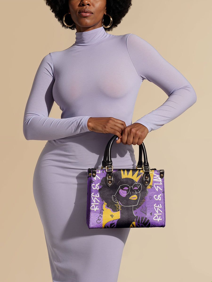 "Aina" Grape Soda Small Leather Handbag A250 Deal