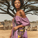 "Aina" Grape Soda Small Leather Handbag