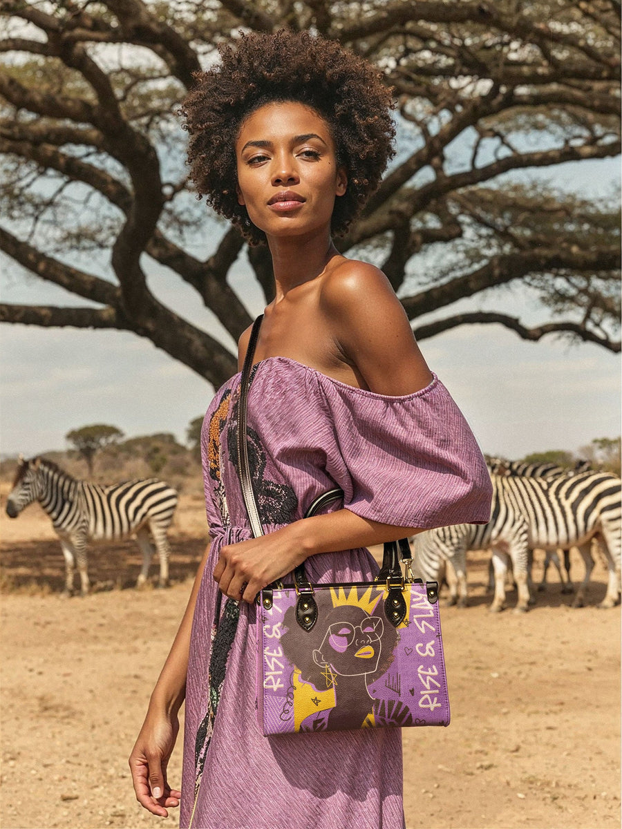 "Aina" Grape Soda Small Leather Handbag A250 Deal