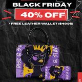 "Aina" Grape Soda Leather Handbag Deal