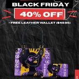"Aina" Grape Soda Small Leather Handbag Deal