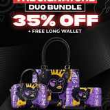 "Aina" Grape Soda The Signature Duo Bundle - Small Leather Handbag