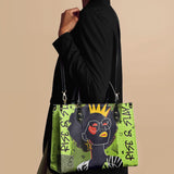 "Aina" Lime Pop Leather Handbag