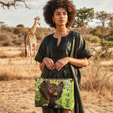 "Aina" Lime Pop Leather Handbag