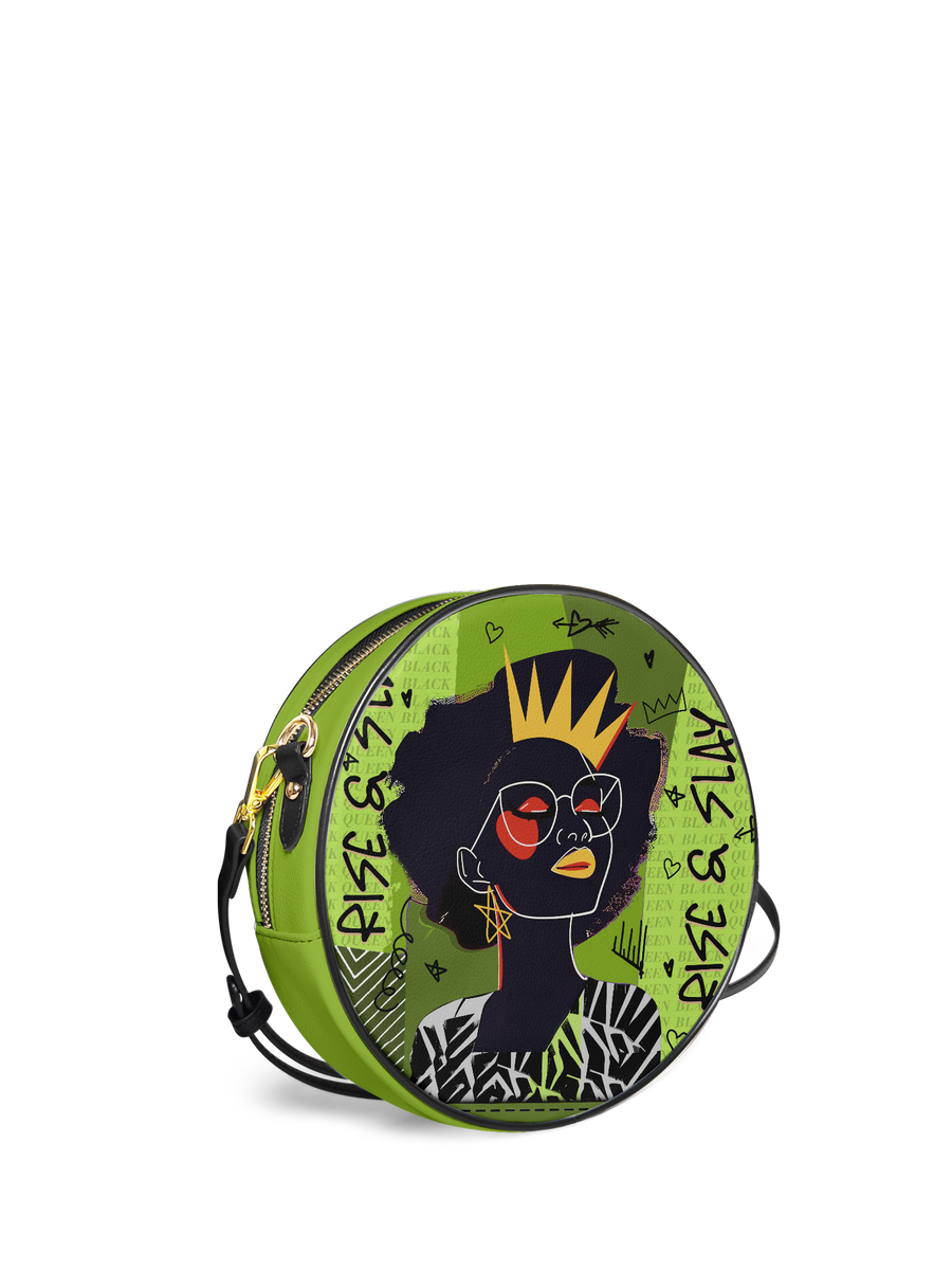 "Aina" Lime Pop Circle Crossbody Bag
